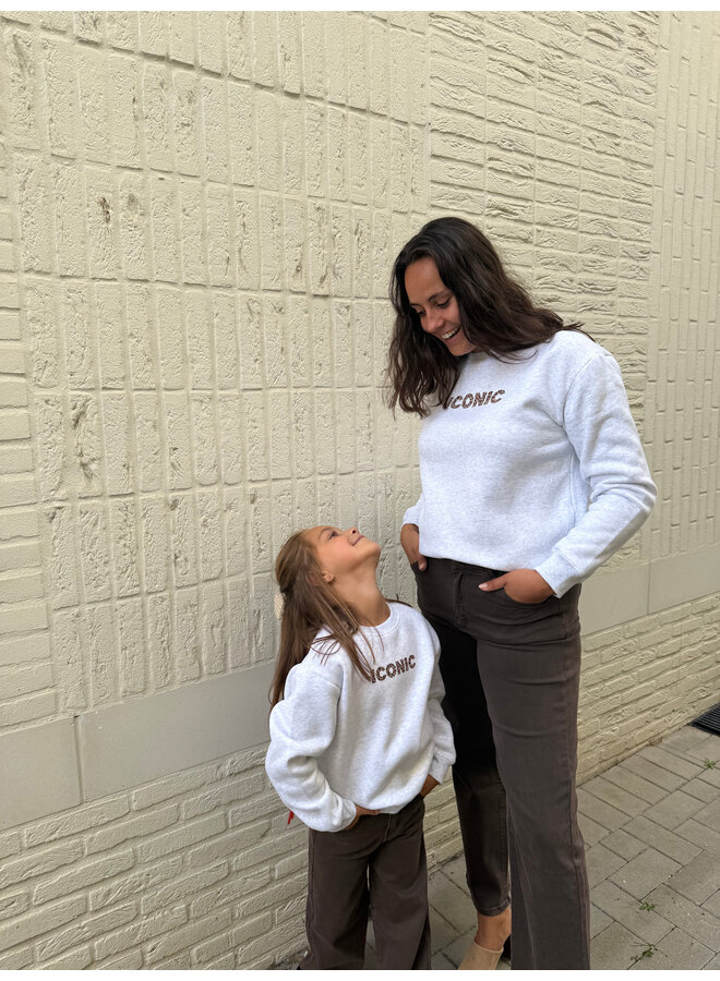 Iconic Leo Sweater Mini Grey