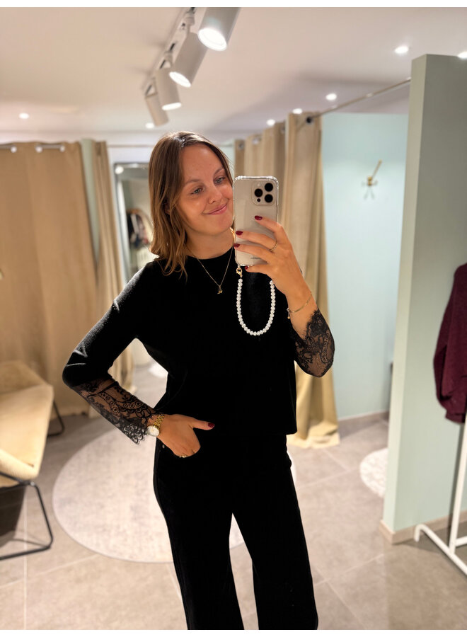 Lilly Lace Top Black