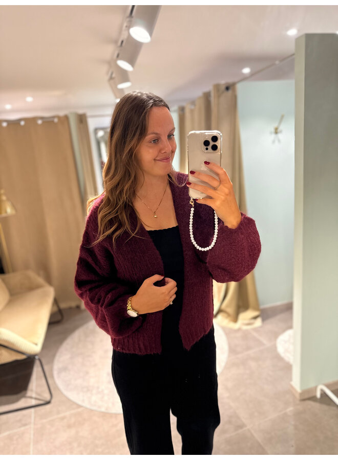 Maxine Cardigan Burgundy