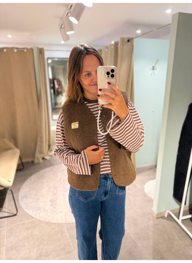 Céleste Teddy Vest Brown