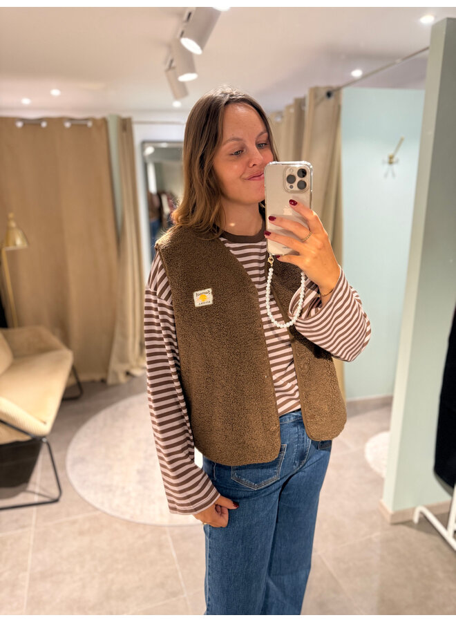 Céleste Teddy Vest Brown