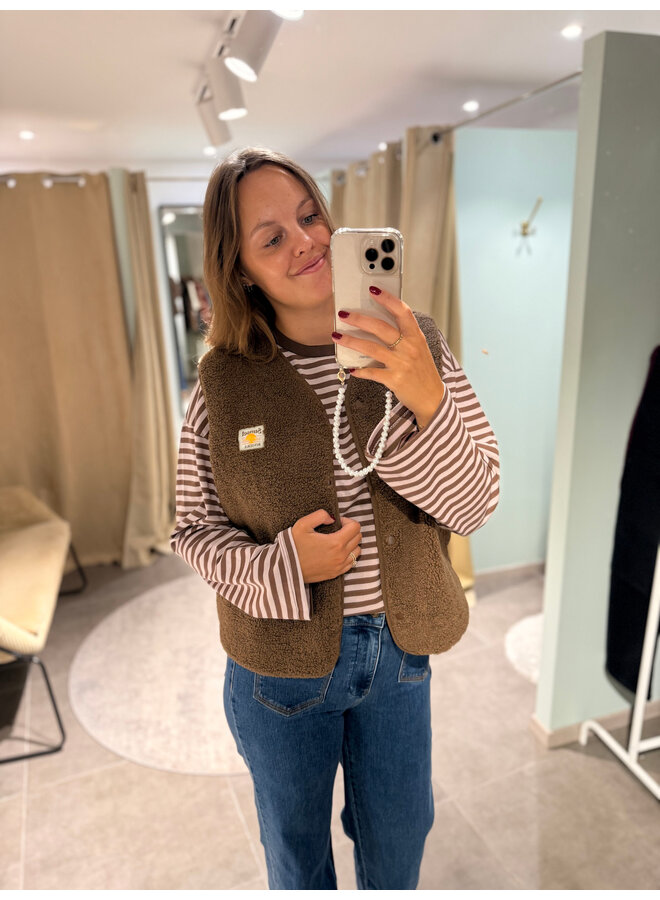Céleste Teddy Vest Brown