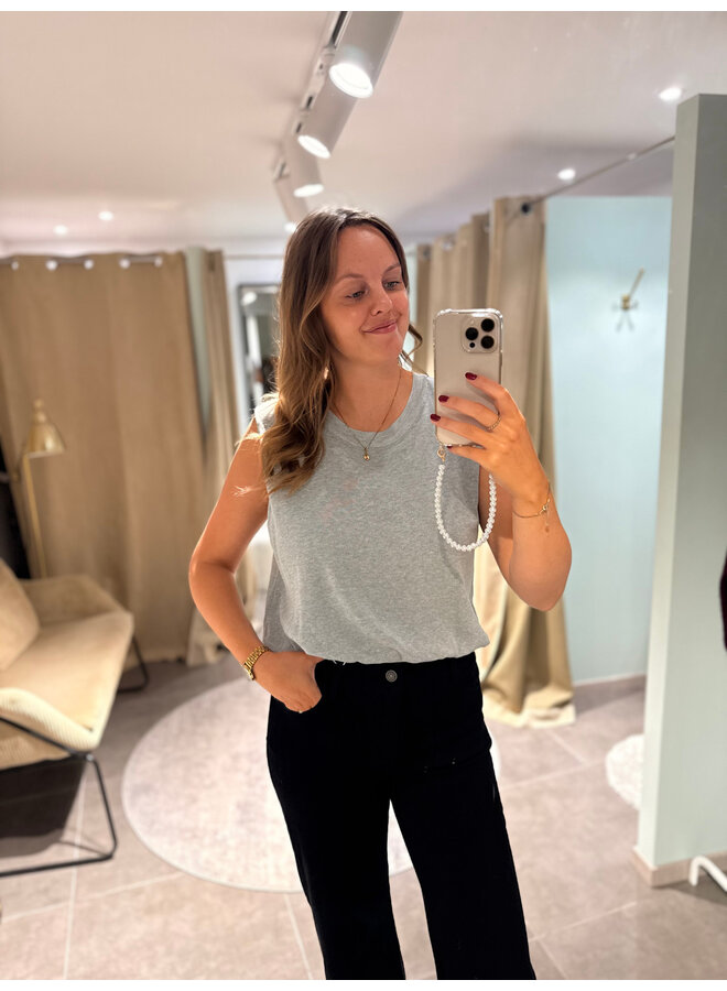 June Basic Top Grey