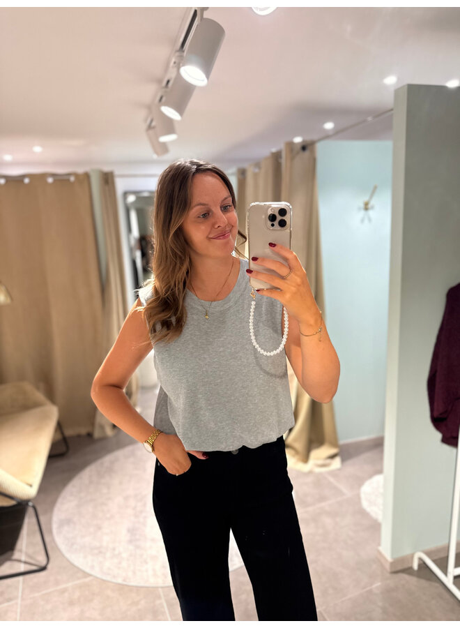 June Basic Top Grey