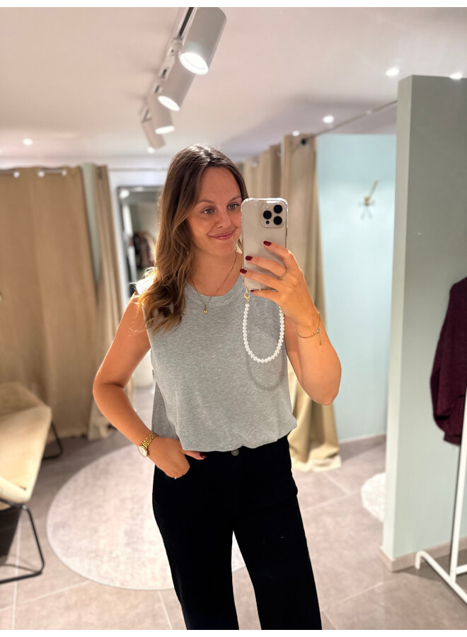 June Basic Top Grey
