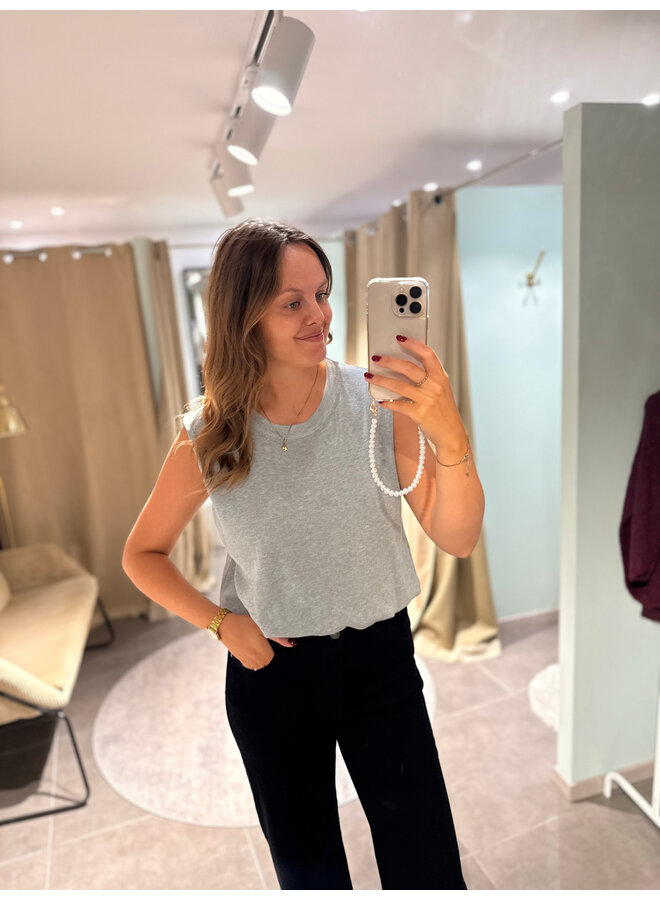June Basic Top Grey