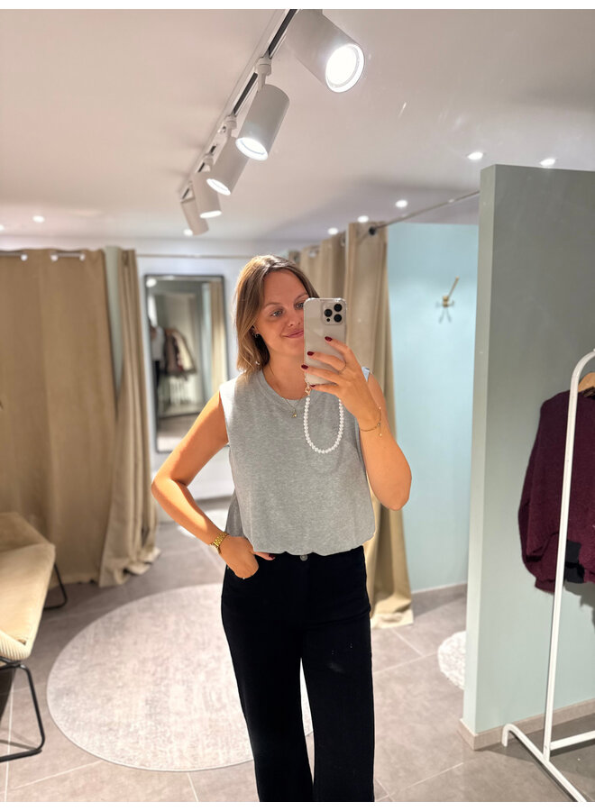 June Basic Top Grey