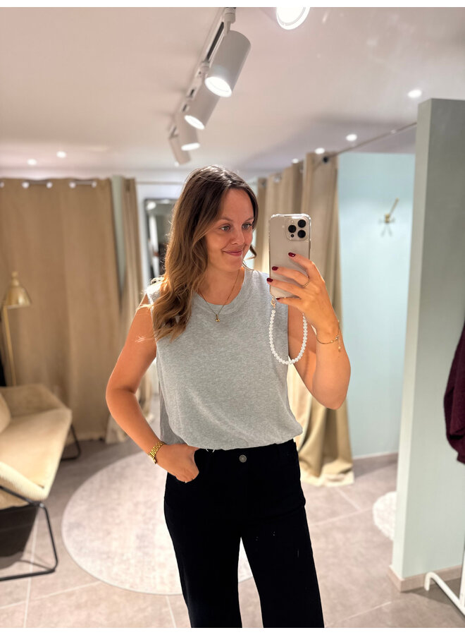June Basic Top Grey