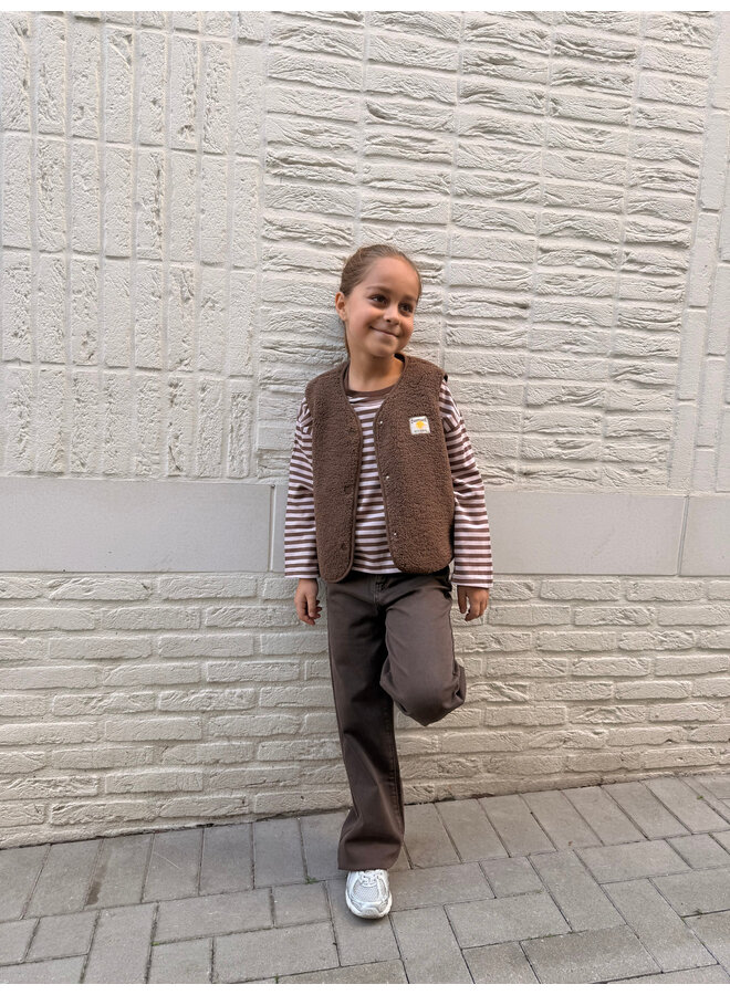 Céleste Teddy Vest Brown Mini
