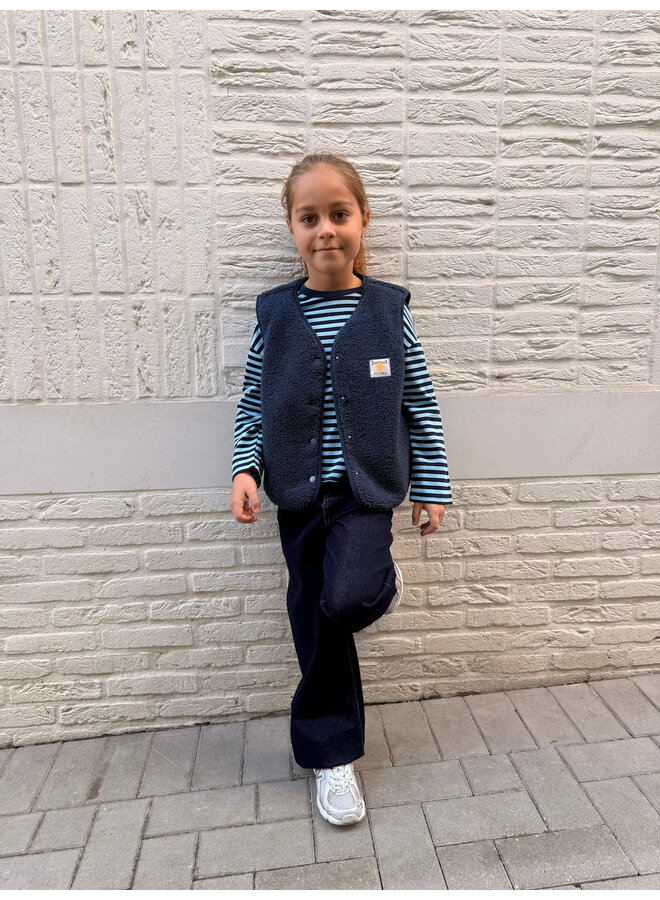 Céleste Teddy Vest Blue Mini