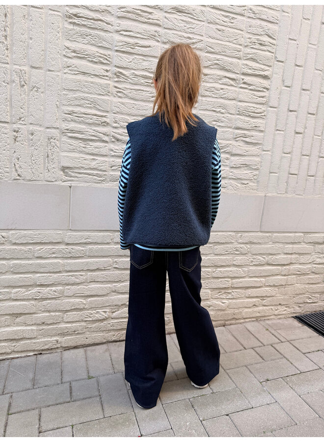 Céleste Teddy Vest Blue Mini