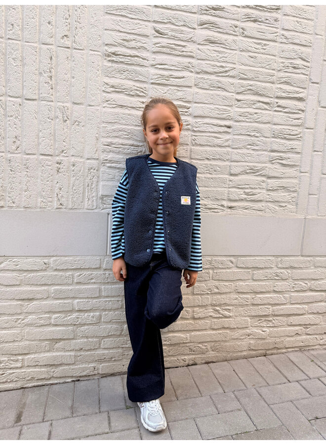 Céleste Teddy Vest Blue Mini
