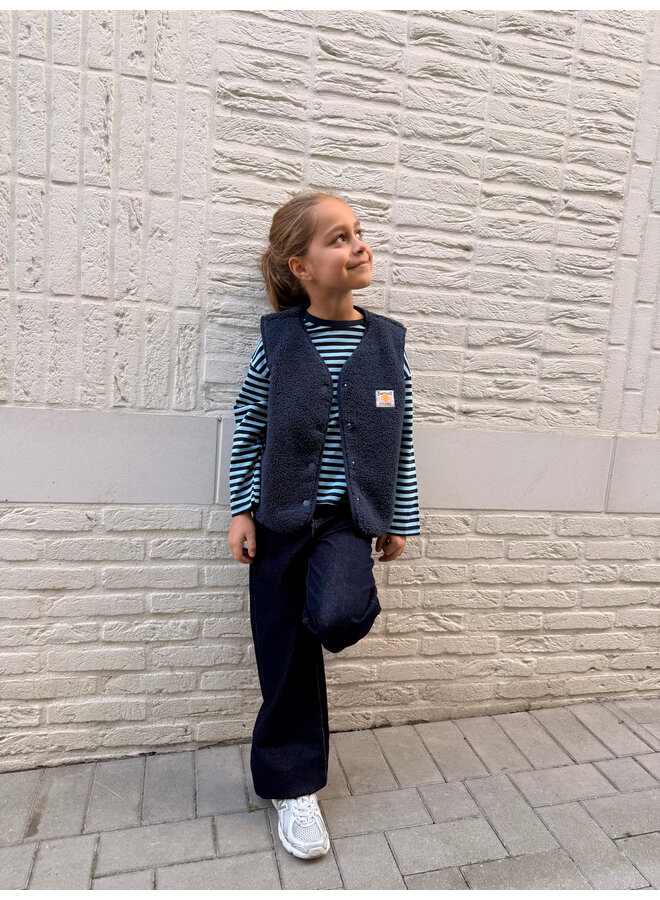 Céleste Teddy Vest Blue Mini