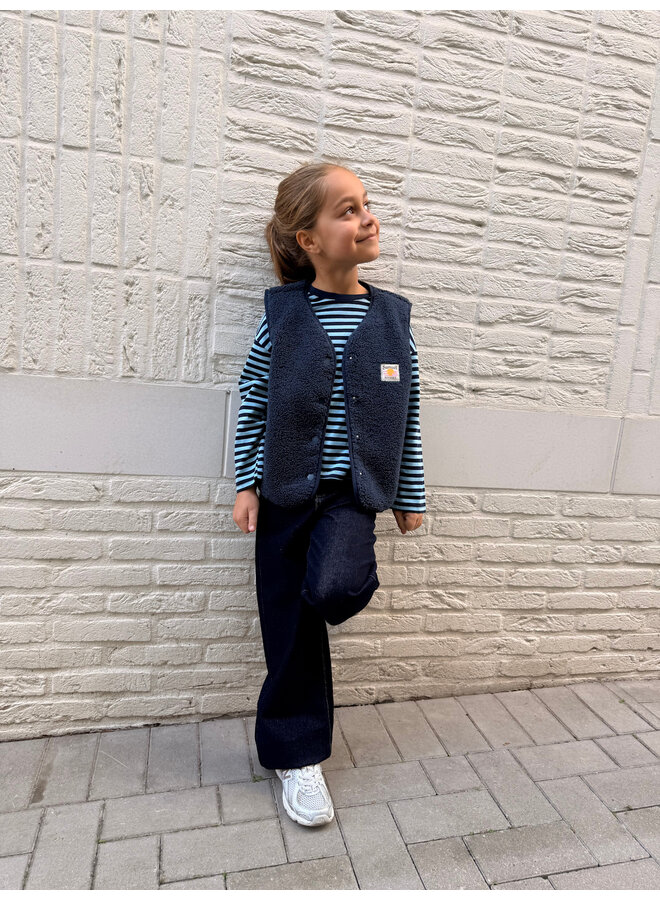 Céleste Teddy Vest Blue Mini