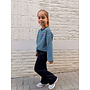 Zara Striped Long Sleeve T-Shirt Mini Blue