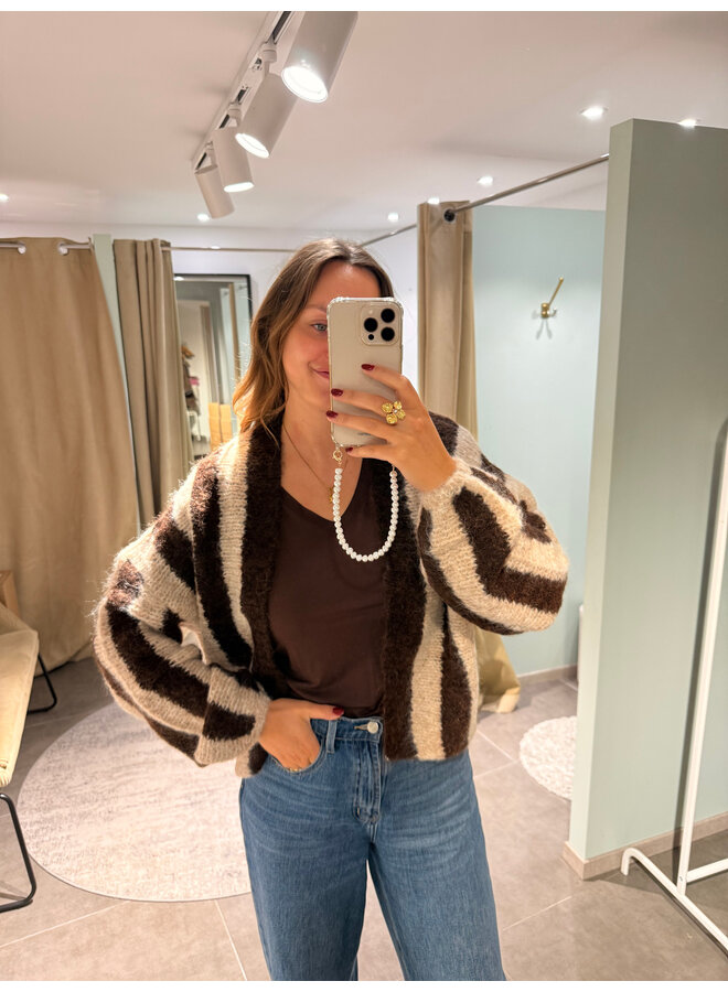 Estelle Striped Cardigan