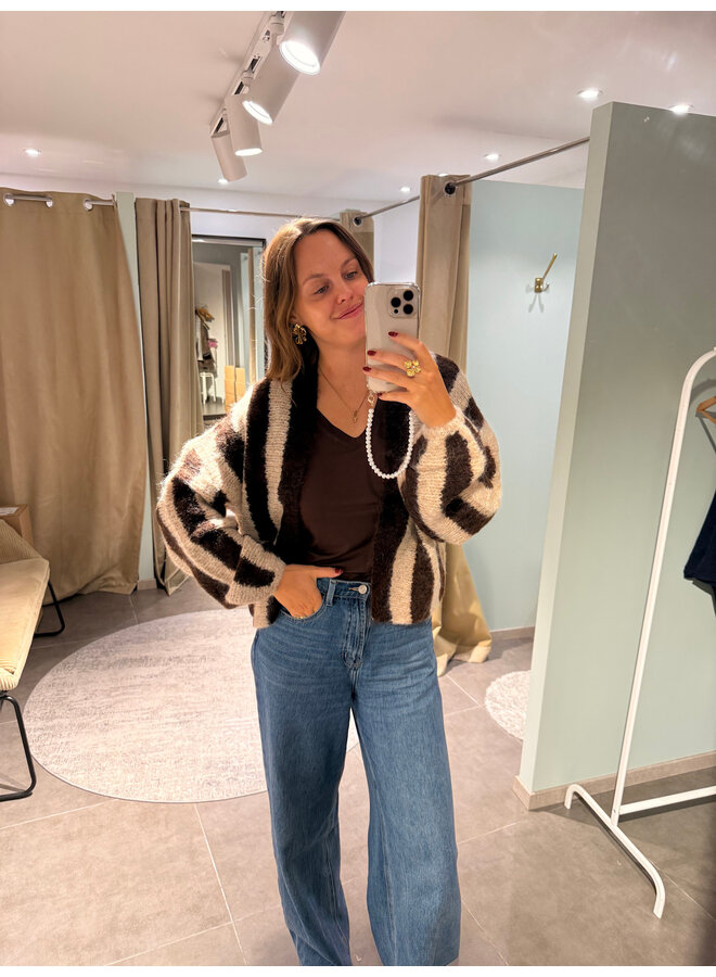 Estelle Striped Cardigan