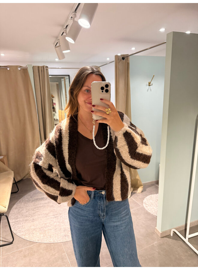 Estelle Striped Cardigan