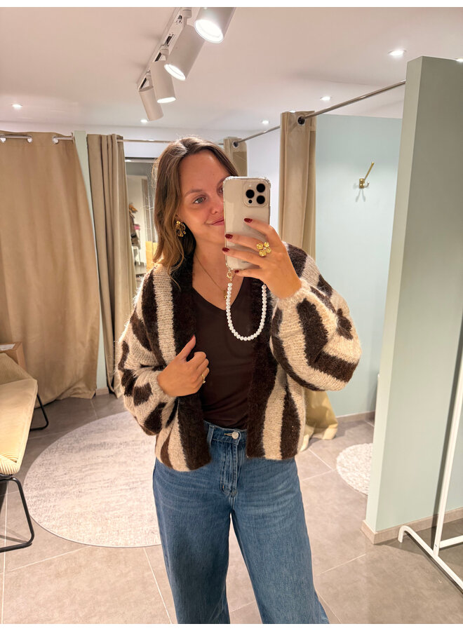 Estelle Striped Cardigan