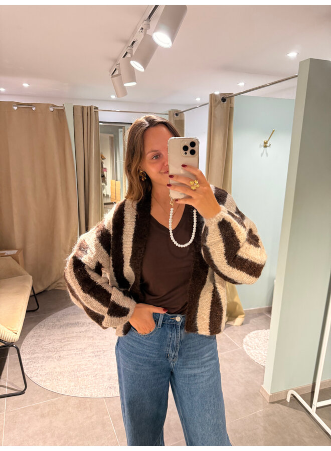 Estelle Striped Cardigan