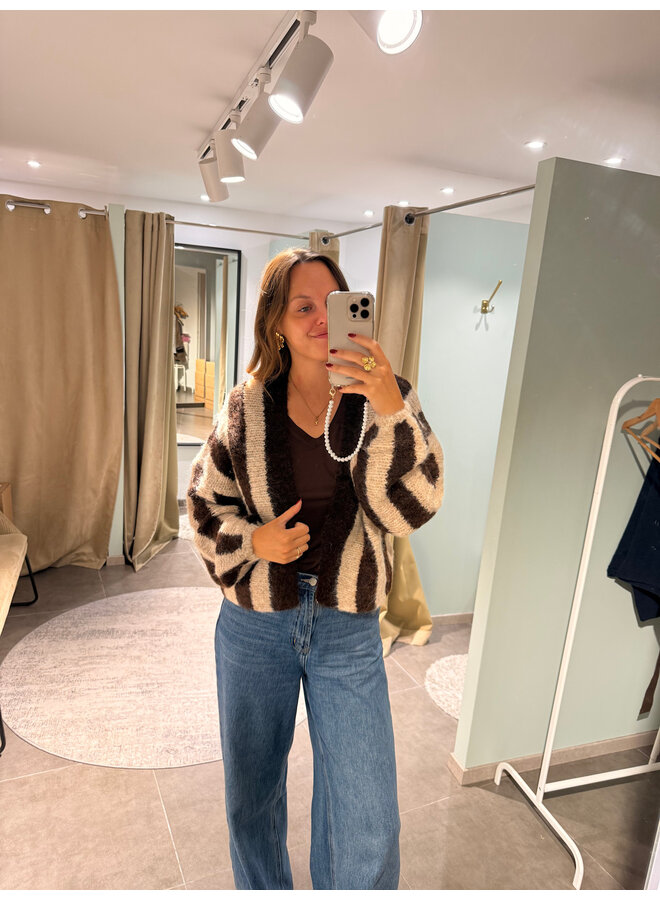 Estelle Striped Cardigan