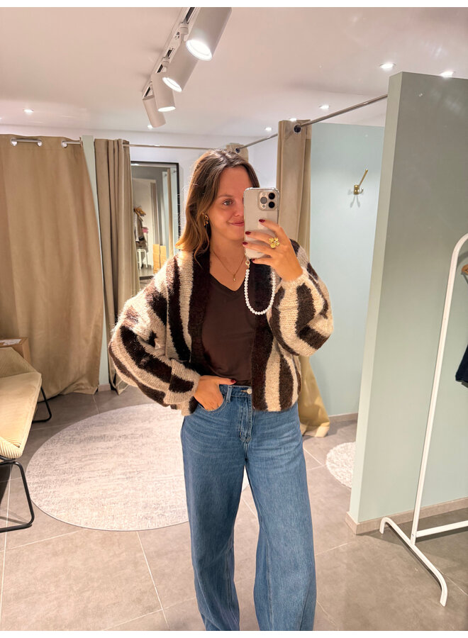 Estelle Striped Cardigan
