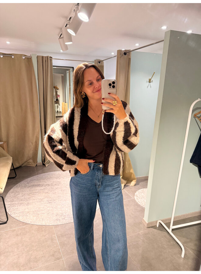 Estelle Striped Cardigan
