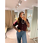 Tessa Cardigan Burgundy