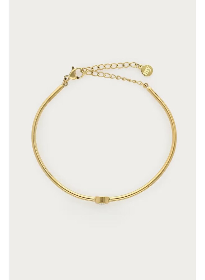 Magical Bangle met Strass Steen Dot Goud
