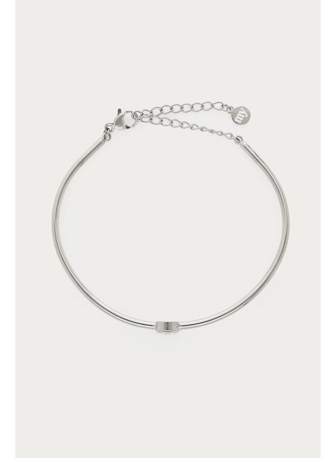 Magical Bangle met Strass Steen Dot Zilver