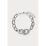 Magical Chunky Schakelarmband met Strass Stenen Zilver