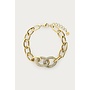 Magical Chunky Schakelarmband met Strass Stenen Goud