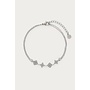 Magical Armband met Vier Klaver Strass Stenen Zilver