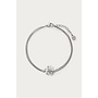 Magical Armband met Grote Bloemen Strass Steen Zilver