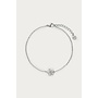 Magical Armband met Kleine Bloemen Strass Steen Zilver