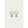 Magical Oorringen met Ovalen Strass Steen Goud