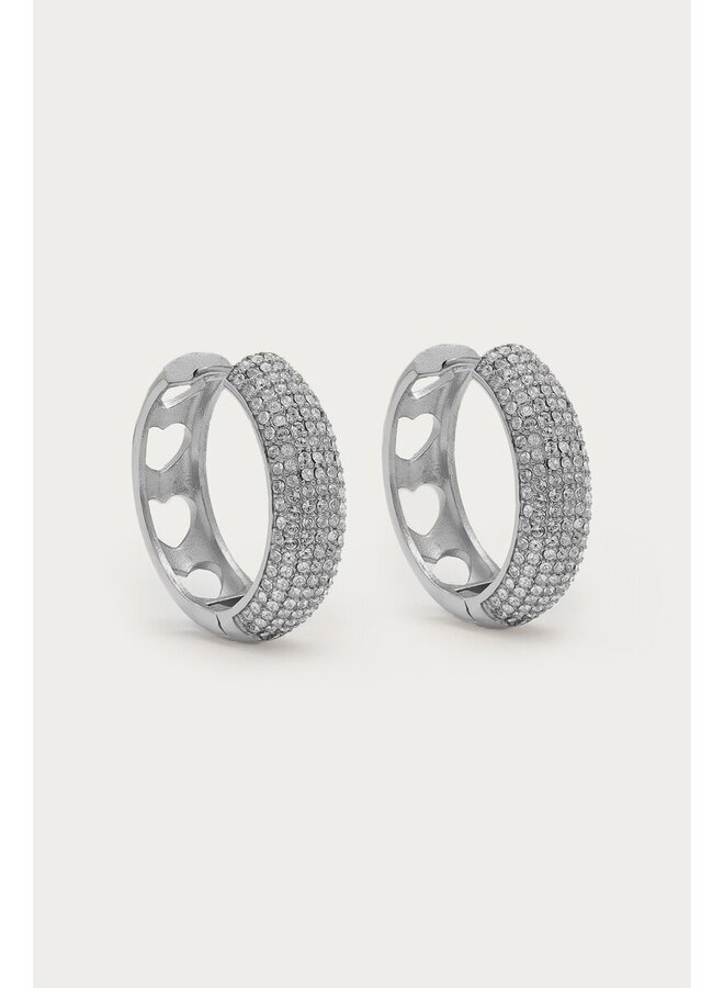 Magical Statement Oorringen met Strass Zilver