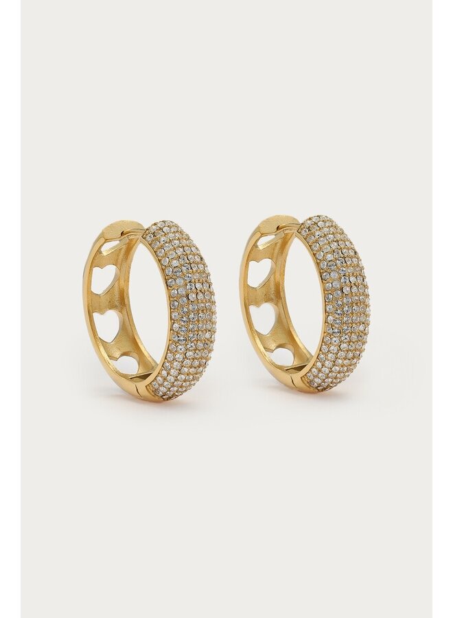 Magical Statement Oorringen met Strass Goud