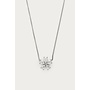 Magical Ketting met Bloemen Strass Steen Zilver