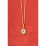 Magical Ketting met Ovalen Strass Steen Goud