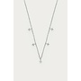 Magical Ketting met Vijf Strass Stenen Zilver