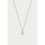 Magical Ketting met Bloem en Strass Steen Zilver