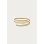 Magical Ring Spiraal met Strass Stenen Goud