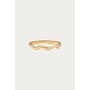 Magical Ring met Organische Vorm en Strass Stenen Goud