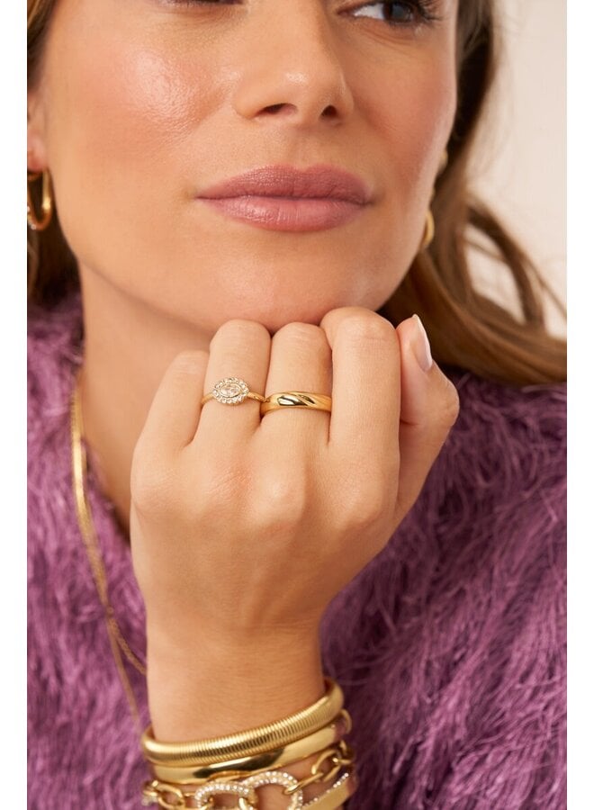 Magical Ring met Ribbel Goud