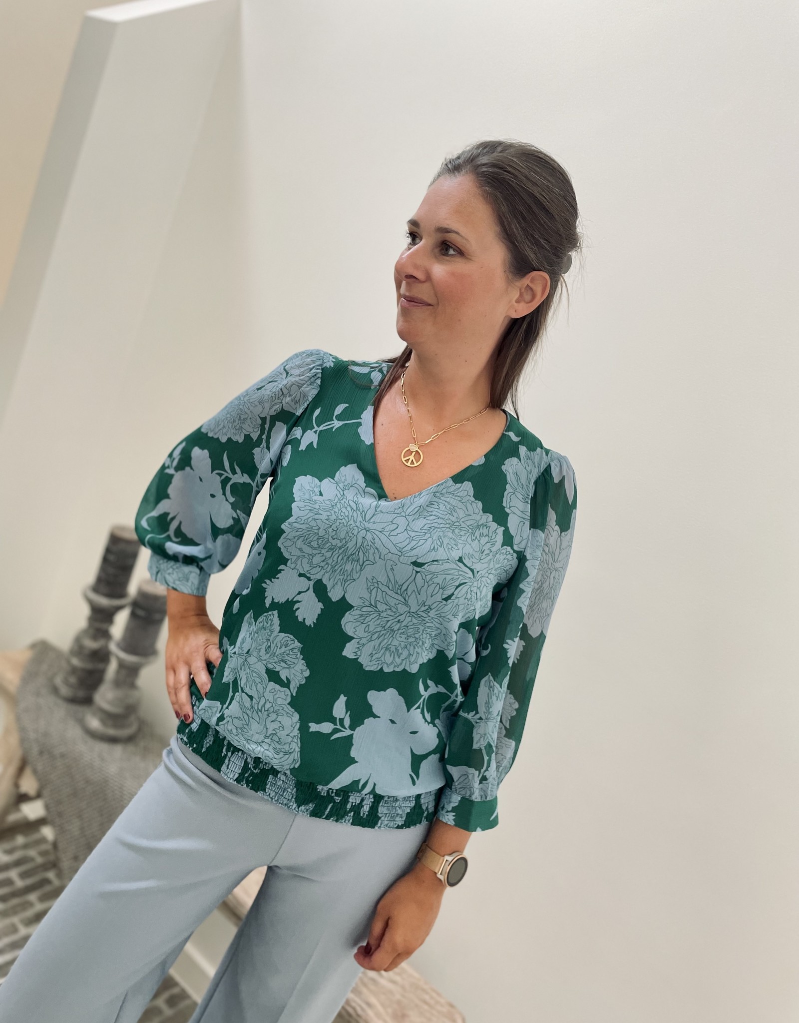 Atmos A9022BL-D Hebe Blouse Jade