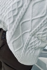 Esqualo F23.18506 Sweater Cable Off White