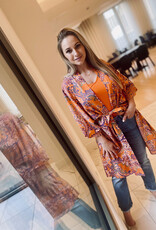 Heart Mind C_GIGI kimono orange print