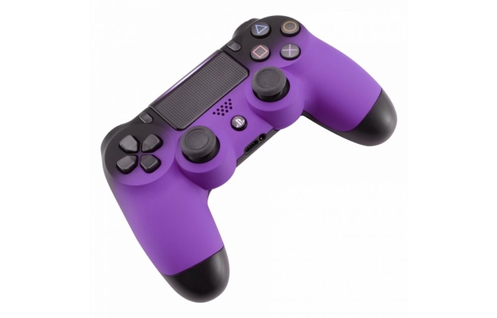 PS4 Controller Shells (GEN 4, 5) - Zwart / Paars - Voorkant
