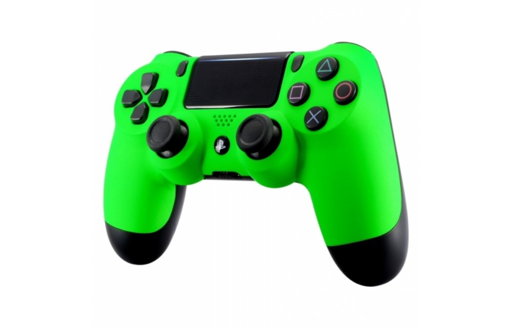 PS4 Controller Shells (GEN 4, 5) - Neon Groen - Voorkant